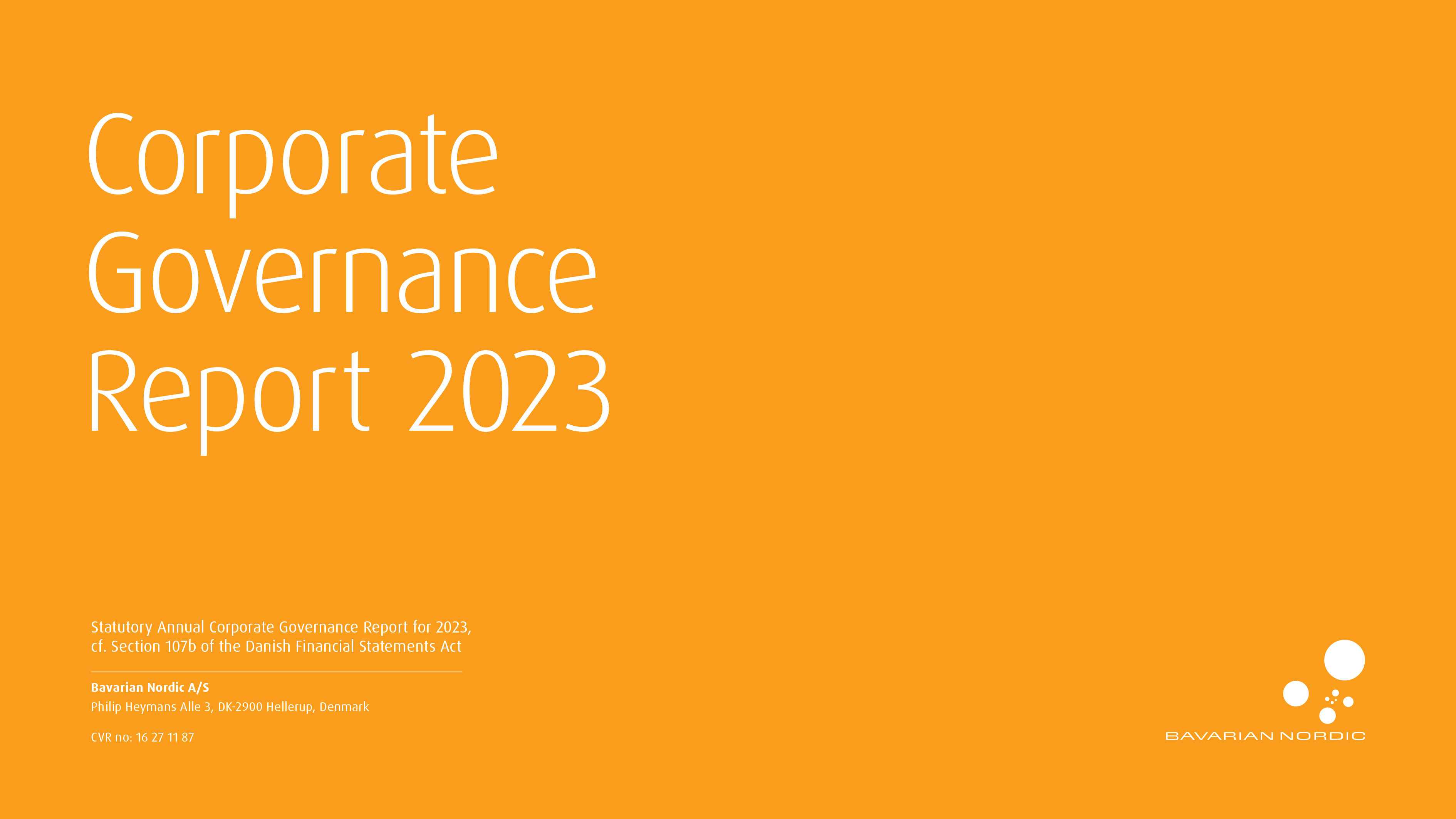 Bavarian Nordic Corporate Governance Report 2023